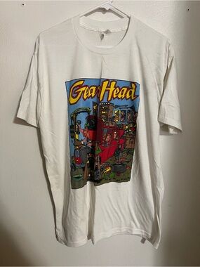TNT Vintage 80s Auto Shop Humor John Holladay Graphic‎ T Shirt White Men's Sz XL